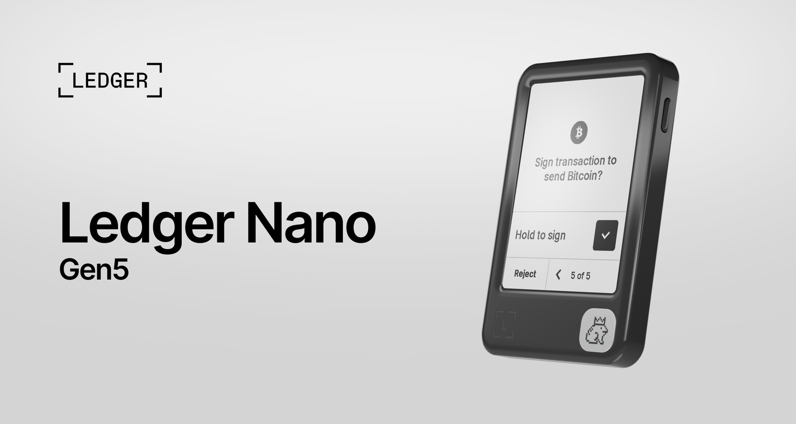 A product photograph of the Ledger Nano Gen5 was showcased on the shop.ledger.com website.